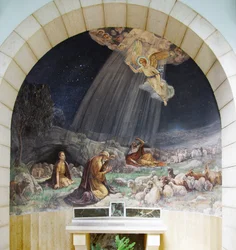 Der Engel des Herrn besucht die Hirten, Heiligtum der Hirtenkapelle, Bethlehem